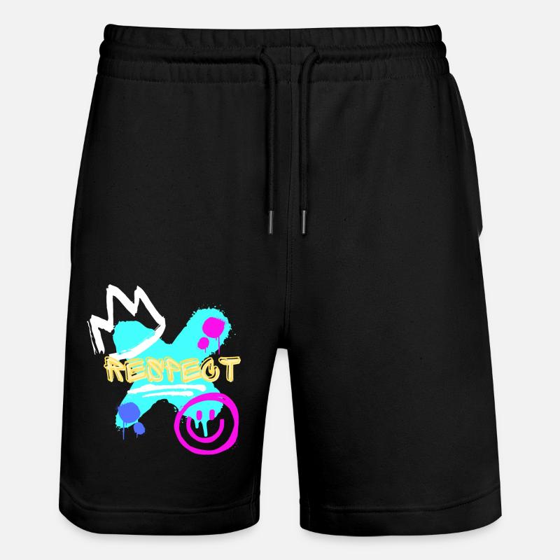 Respectez les graffitis - Short de jogging bio TRAINER Stanley/Stella unisexe - noir