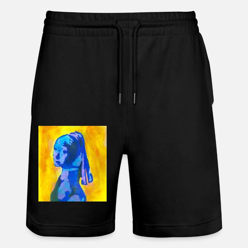 Milchmädchen - Stanley/Stella Unisex Bio Joggingshorts Trainer  - Schwarz