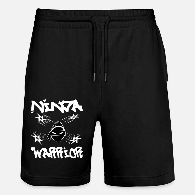 Guerrier ninja - Short de jogging bio TRAINER Stanley/Stella unisexe - noir