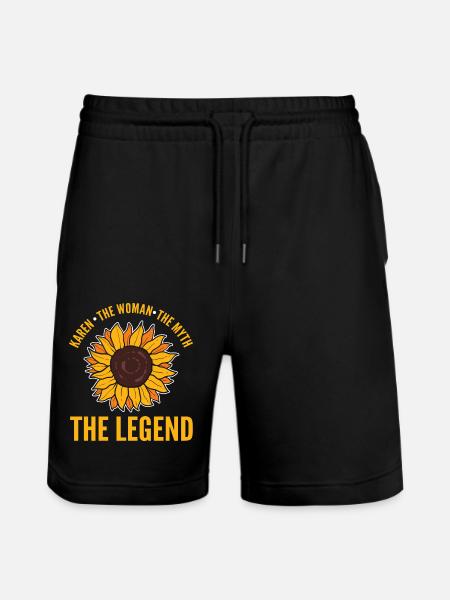 Karen - Stanley/Stella Trainer Unisex Organic Jogging Shorts - black