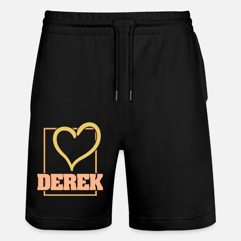 Herz Derek - Stanley/Stella Unisex Bio Joggingshorts Trainer  - Schwarz
