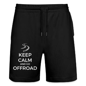 Overlanding Zubehör, Overlanding Gear, Offroad - Stanley/Stella Unisex Bio Joggingshorts Trainer  - Schwarz - Vorne - Nik (191cm) & Marisol (170cm)