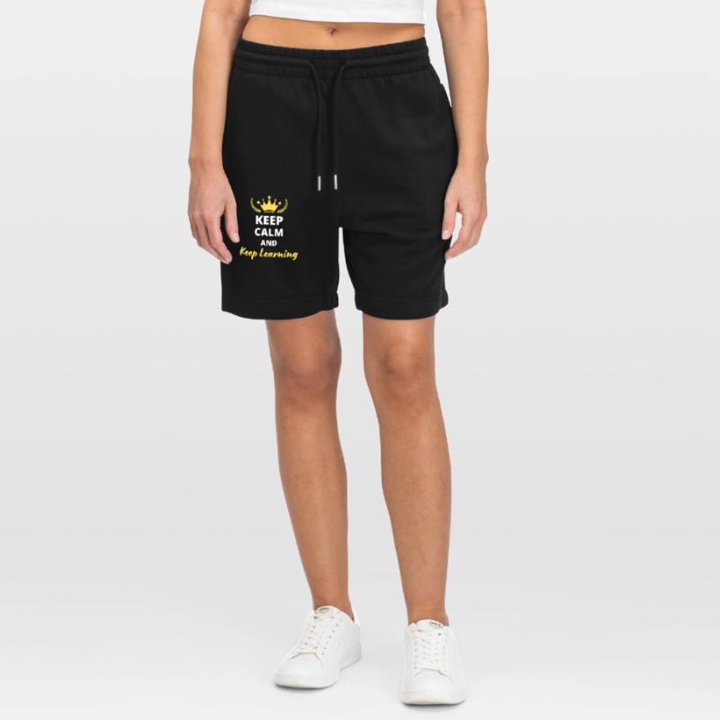 Keep Calm and Keep Learning Stanley/Stella Trainer Unisex Organic Jogging Shorts