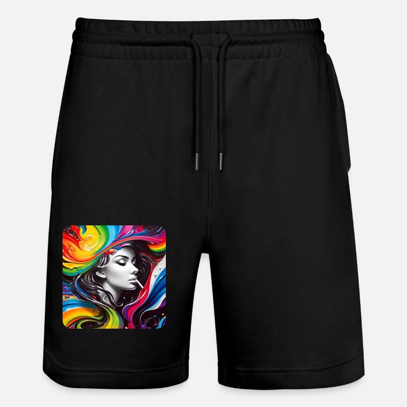 Cool Graffiti Femme - Short de jogging bio TRAINER Stanley/Stella unisexe - noir