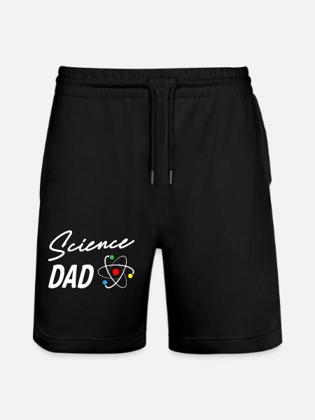 Science Dad - Stanley/Stella Trainer Unisex Organic Jogging Shorts - black
