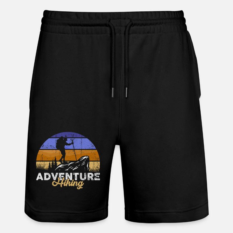 Silhouette de randonnée d’aventure - Short de jogging bio TRAINER Stanley/Stella unisexe - noir