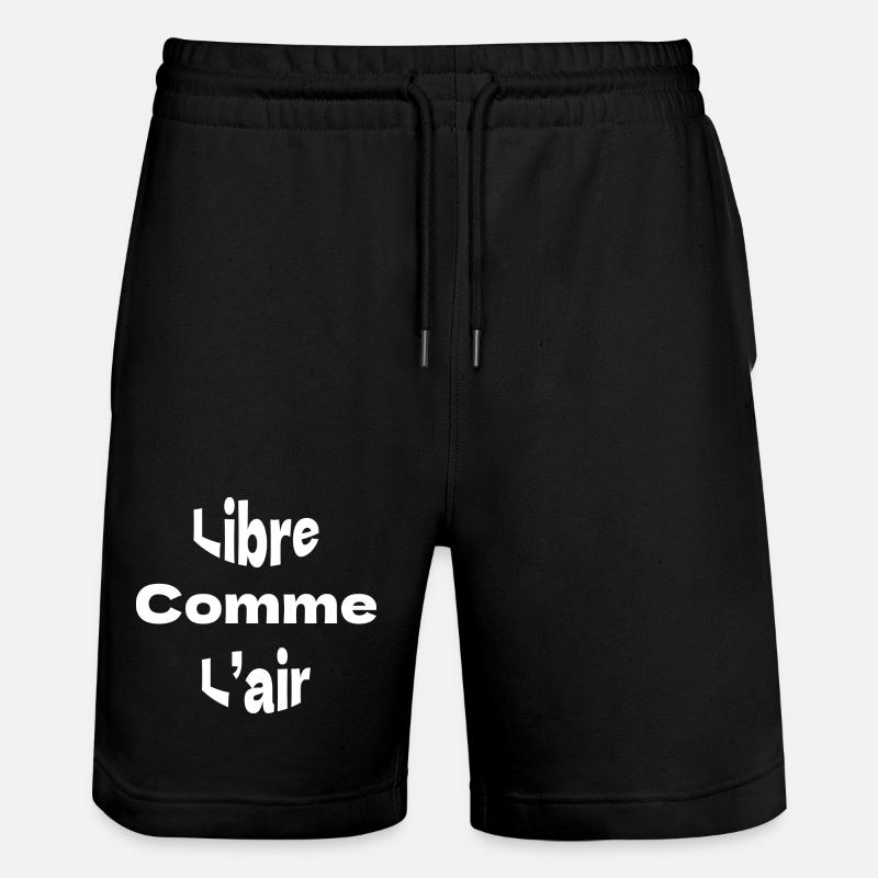 Libre comme l’air - Short de jogging bio TRAINER Stanley/Stella unisexe - noir