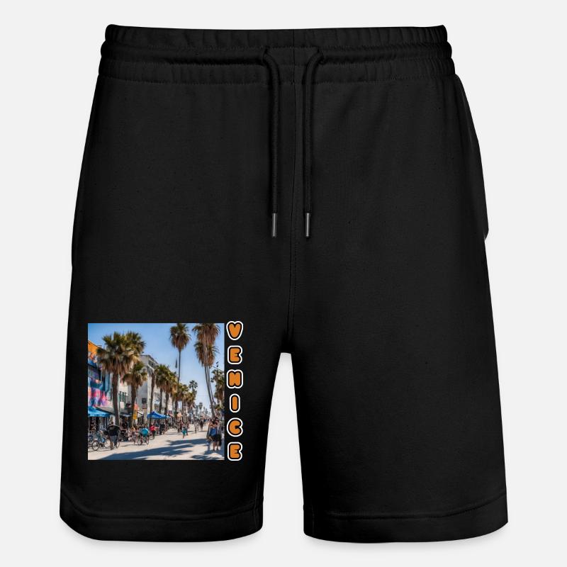 PLAGE DE VENISE - Short de jogging bio TRAINER Stanley/Stella unisexe - noir