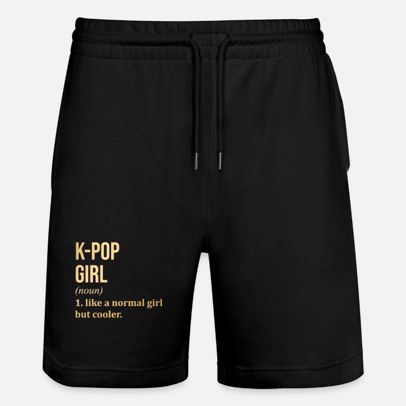 kpop - Stanley/Stella Unisex Bio Joggingshorts Trainer - Schwarz