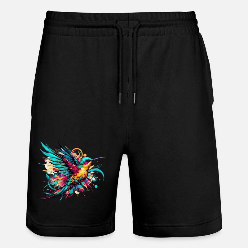 Kolibri - Stanley/Stella Unisex Bio Joggingshorts Trainer  - Schwarz