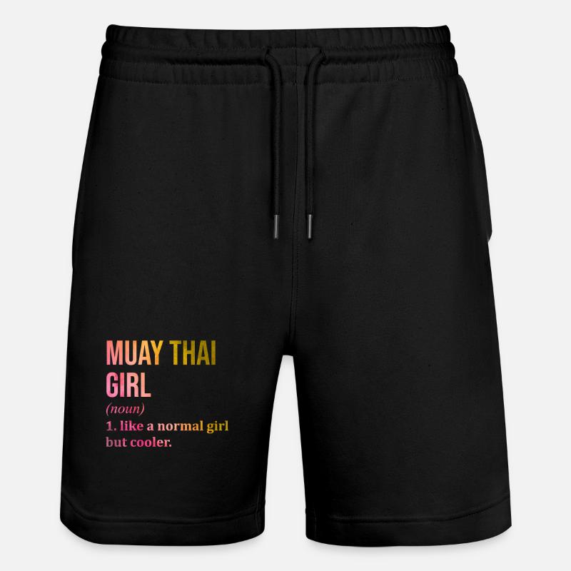 Muay Thai - Stanley/Stella Unisex Bio Joggingshorts Trainer  - Schwarz