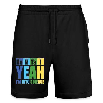 Anime Manga Otaku Kawaii Japan Cosplay Comic - Stanley/Stella Unisex Bio Joggingshorts Trainer  - Schwarz - Vorne - Nik (191cm) & Marisol (170cm)
