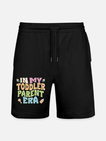 In my toddler parent era - Stanley/Stella Unisex Bio Joggingshorts Trainer - Schwarz
