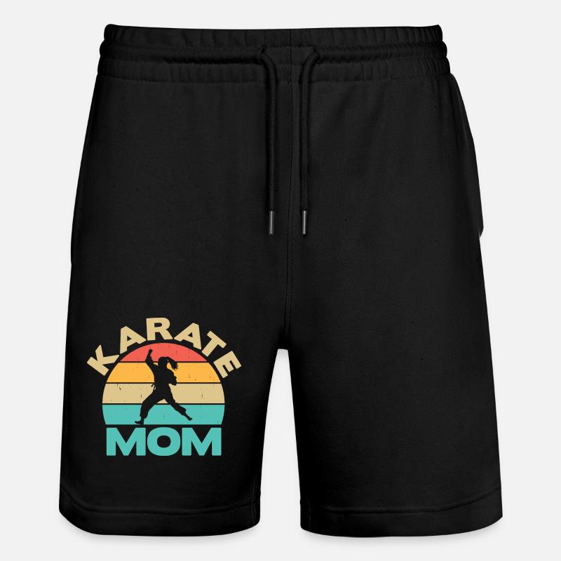 Karate Training Geschenke Karatetraining - Stanley/Stella Unisex Bio Joggingshorts Trainer  - Schwarz
