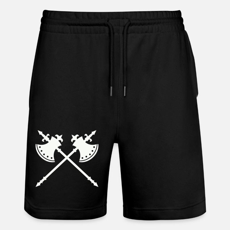 Axe de guerre de croisement - Short de jogging bio TRAINER Stanley/Stella unisexe - noir