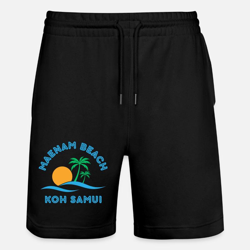 Mae Nam Strand Koh Samui - Stanley/Stella Unisex Bio Joggingshorts Trainer  - Schwarz