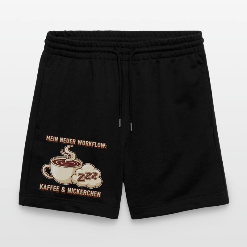 Kaffee Nickerchen Workflow Stanley/Stella Unisex Bio Joggingshorts Trainer 