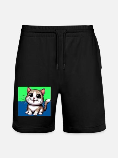 chat - Short de jogging bio TRAINER Stanley/Stella unisexe - noir