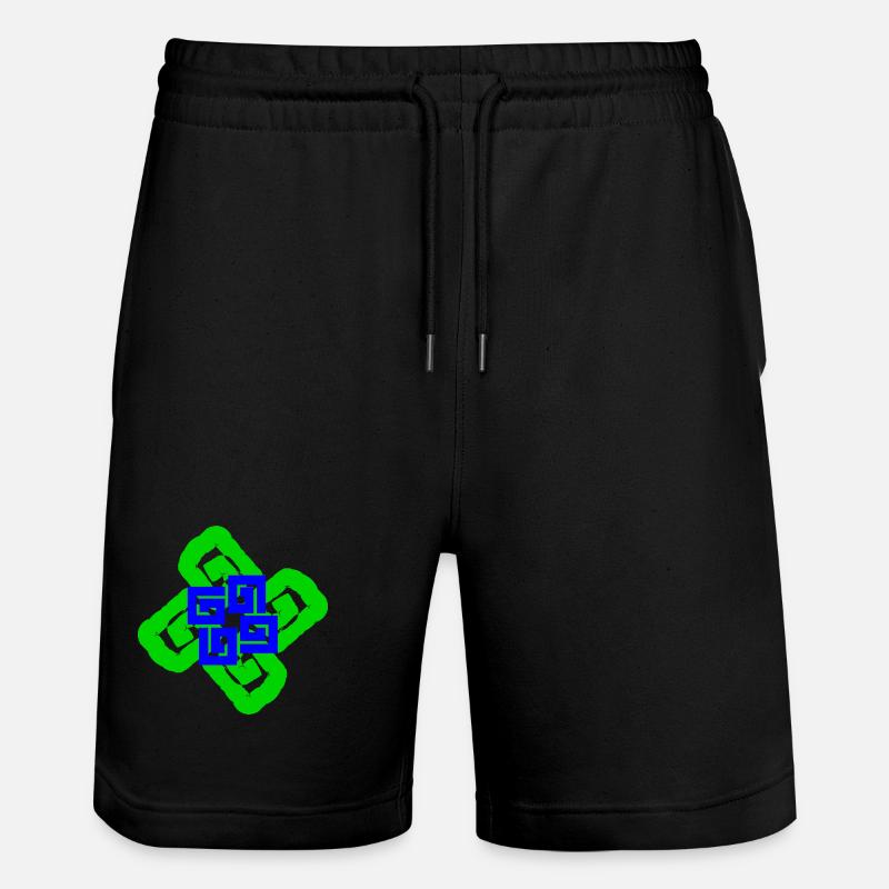 Spirales et entrelacs - Short de jogging bio TRAINER Stanley/Stella unisexe - noir