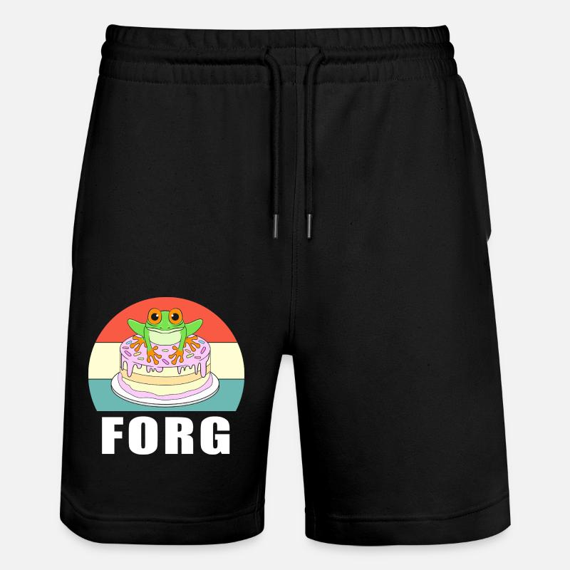 Grenouille Grenouille arboricole - Short de jogging bio TRAINER Stanley/Stella unisexe - noir