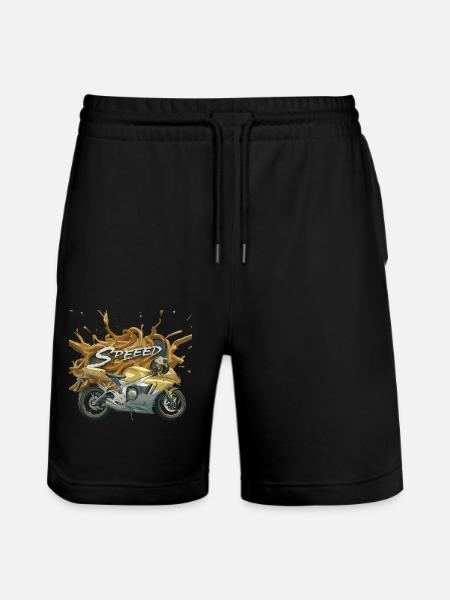 Swift Wind: Adventure on Wheels - Stanley/Stella Trainer Unisex Organic Jogging Shorts - black