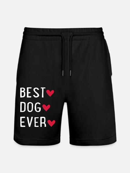 dog - Stanley/Stella Trainer Unisex Organic Jogging Shorts - black