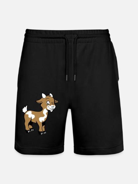 Goat kind lys - Stanley/Stella Trainer Unisex Organic Jogging Shorts - black