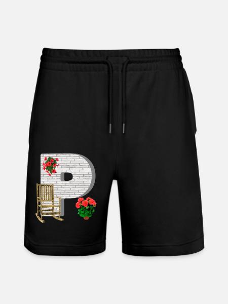 garden p - Stanley/Stella Trainer Unisex Organic Jogging Shorts - black