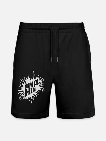 dump him quote logo - Stanley/Stella Trainer Unisex Organic Jogging Shorts - black