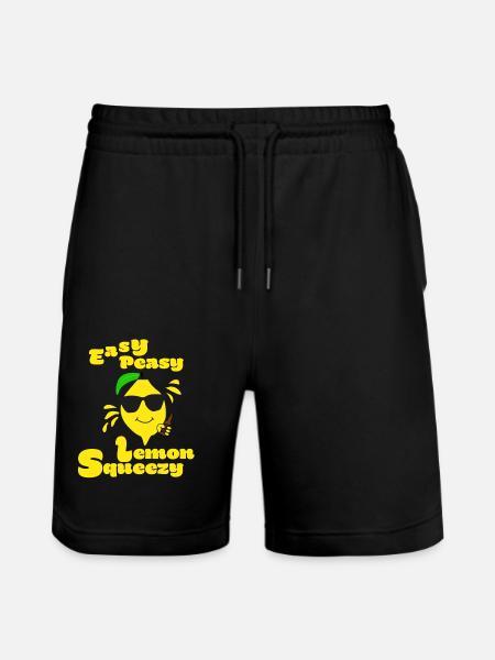 Easy Peasy Lemon Squeezy - Stanley/Stella Unisex Bio Joggingshorts Trainer  - Schwarz