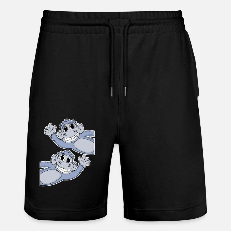 Singe Singe - Short de jogging bio TRAINER Stanley/Stella unisexe - noir