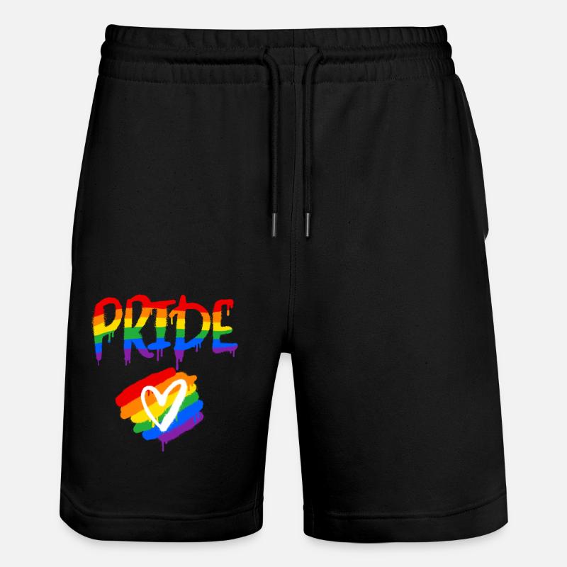 Pride - Short de jogging bio TRAINER Stanley/Stella unisexe - noir