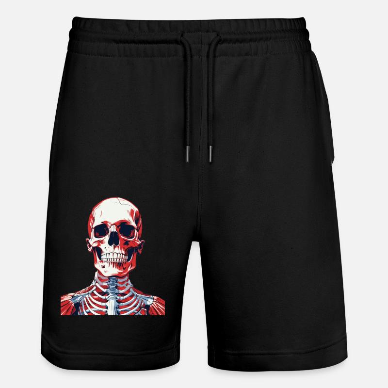 Squelette - Short de jogging bio TRAINER Stanley/Stella unisexe - noir