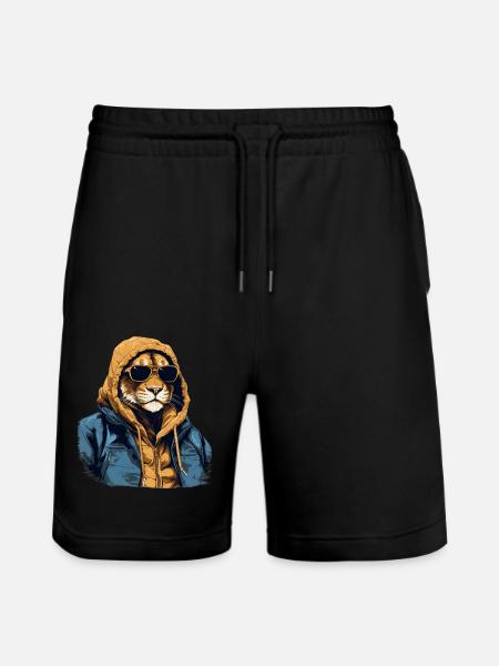 Mountain Lion Street Klimaer | elskere - Stanley/Stella Trainer økologiske unisex joggingshorts - sort