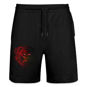 Angola - Stanley/Stella Unisex Bio Joggingshorts Trainer  - Schwarz - Vorne - Nik (191cm) & Marisol (170cm)