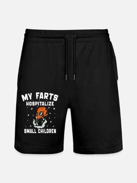 Mijn scheten in het ziekenhuis voor kleine kinderen DAA Scheet Grappen - Stanley/Stella uniseks bio-joggingshorts Mover  - zwart