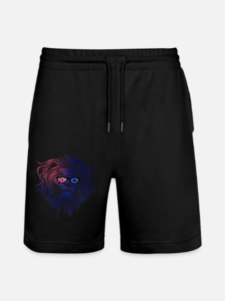 Cook Islands - Stanley/Stella Trainer Unisex Organic Jogging Shorts - black