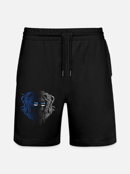 Estonia - Stanley/Stella Trainer Unisex Organic Jogging Shorts - black