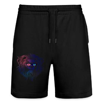 Montserrat - Short de jogging bio TRAINER Stanley/Stella unisexe - noir - Devant - Nik (191cm) & Marisol (170cm)