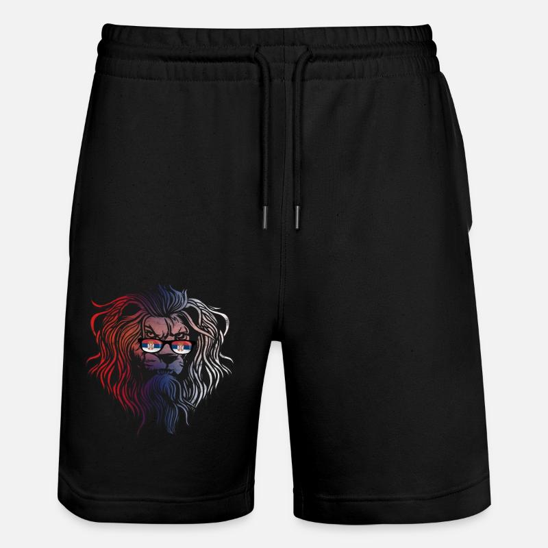 Serbien - Stanley/Stella Unisex Bio Joggingshorts Trainer  - Schwarz