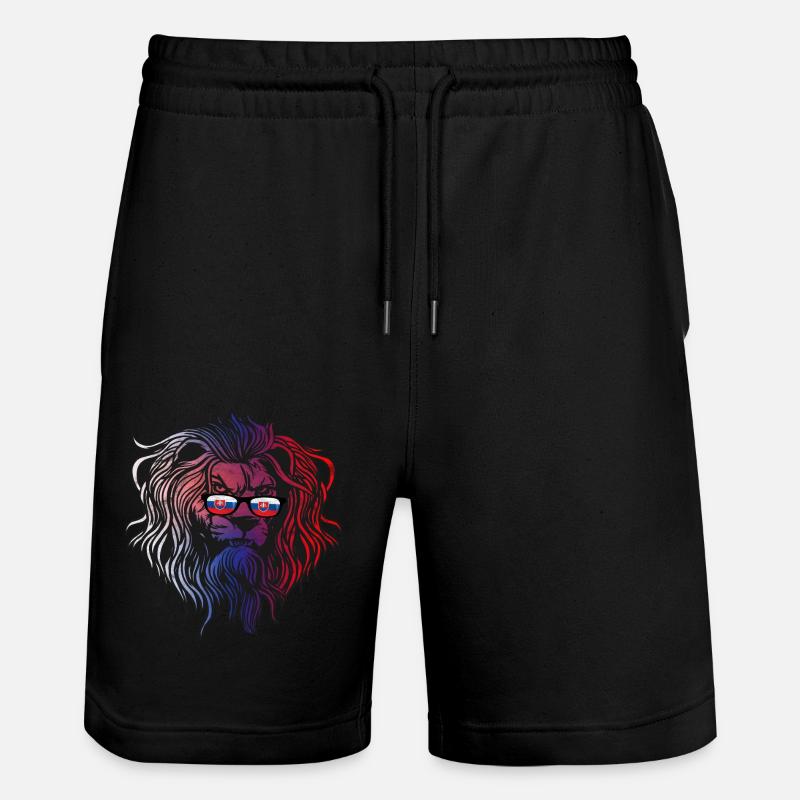 Slowakei - Stanley/Stella Unisex Bio Joggingshorts Trainer  - Schwarz