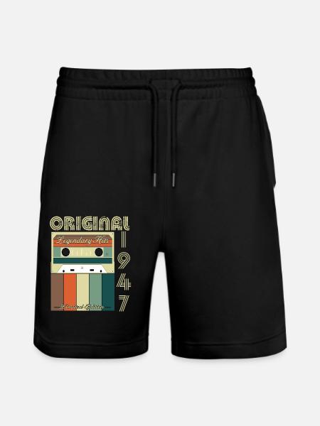 Legendary 1947 Anniversary - Stanley/Stella Trainer Unisex Organic Jogging Shorts - black