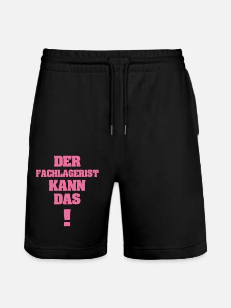 Lustig Fachlagerist - Stanley/Stella Unisex Bio Joggingshorts Trainer - Schwarz