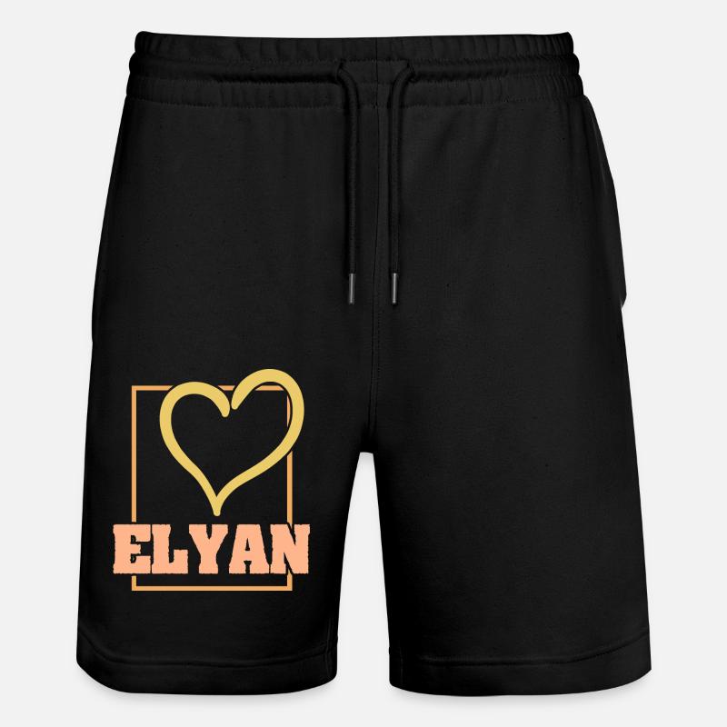 Gift for Elyan - Stanley/Stella Trainer Unisex Organic Jogging Shorts - black