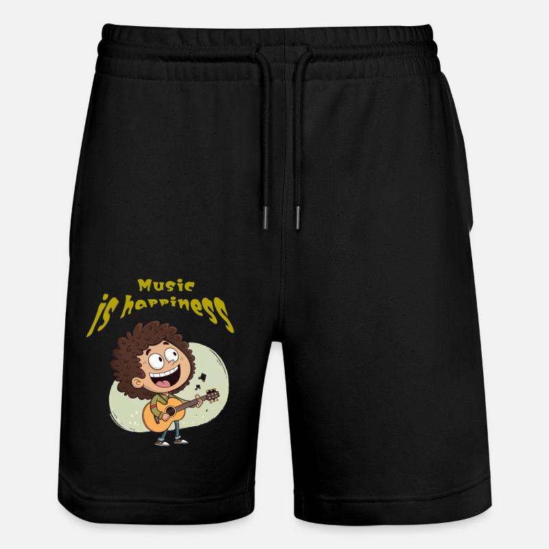 Dessin animé drôle - Short de jogging bio TRAINER Stanley/Stella unisexe - noir