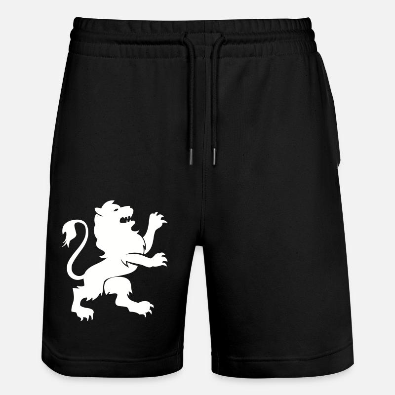 Lion Animal - Short de jogging bio TRAINER Stanley/Stella unisexe - noir