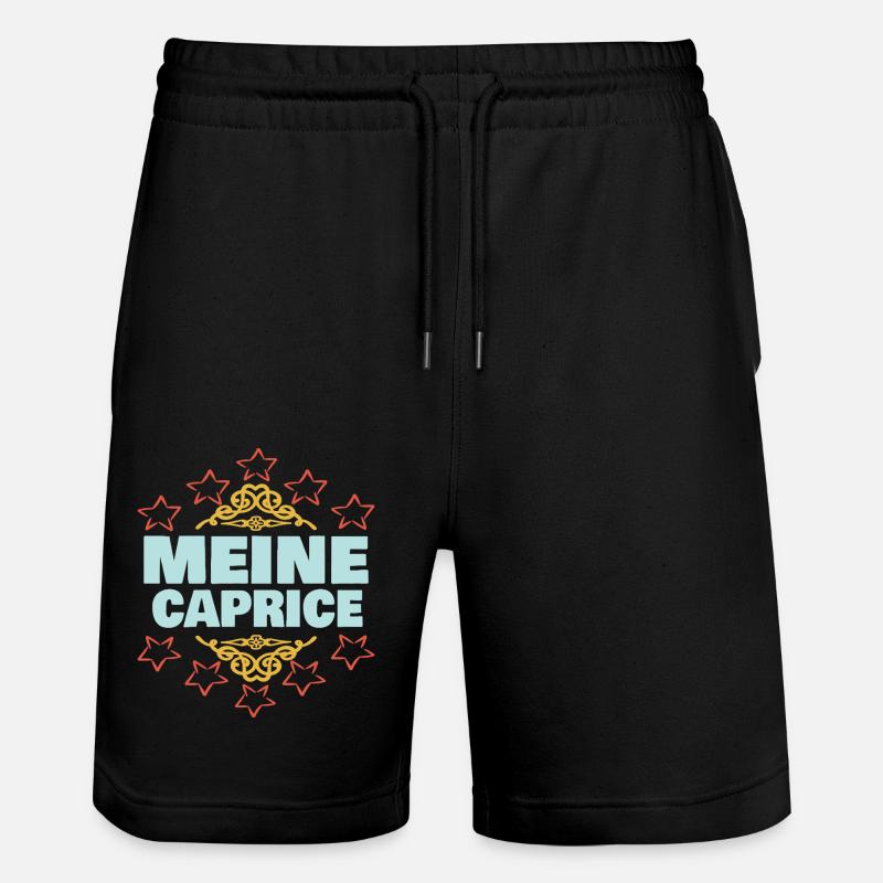 Caprice als Mädchen - Stanley/Stella Unisex Bio Joggingshorts Trainer  - Schwarz