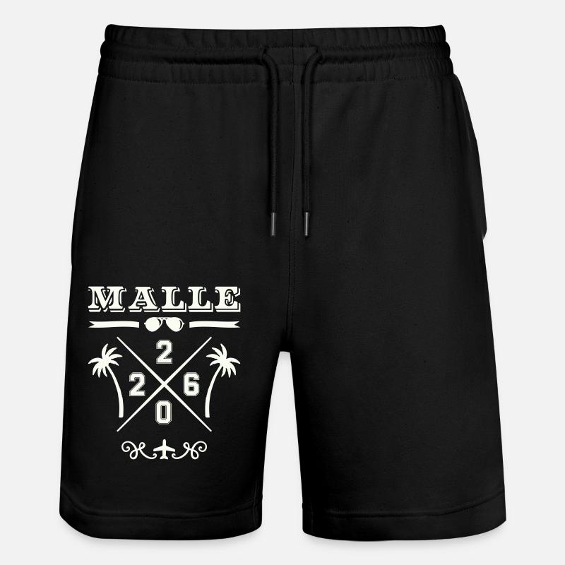MALLE 2026 - Short de jogging bio TRAINER Stanley/Stella unisexe - noir
