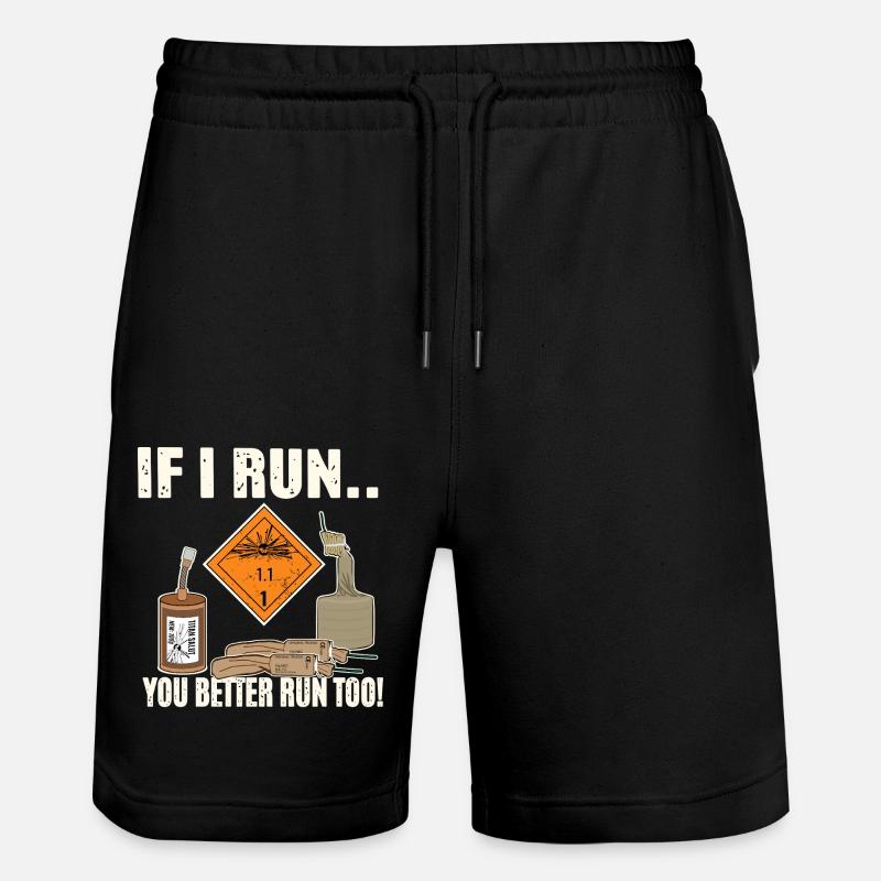 Pyro Run - Short de jogging bio TRAINER Stanley/Stella unisexe - noir