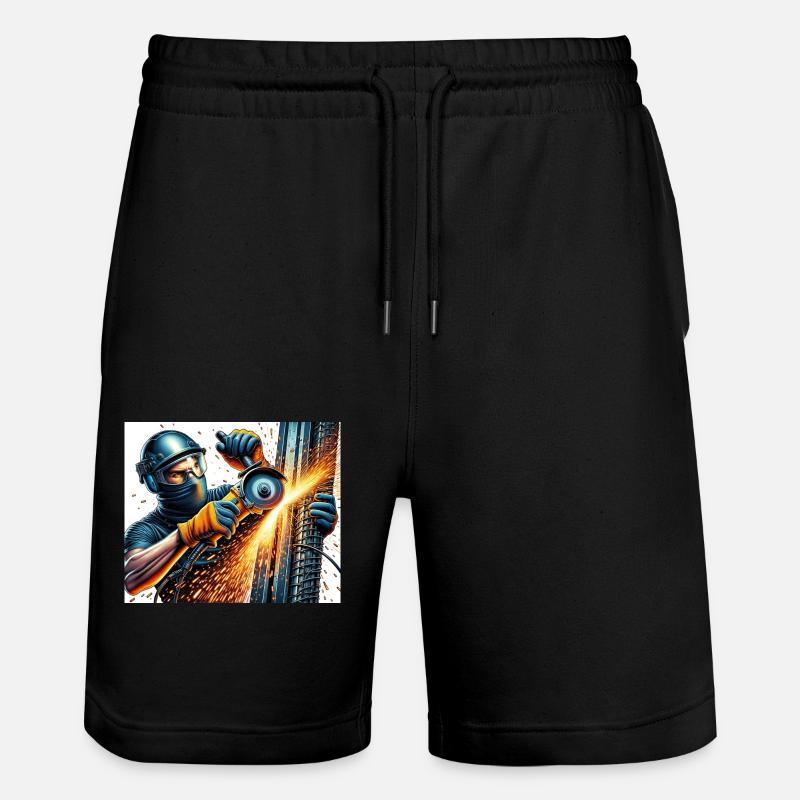 FLEXIMAN - Short de jogging bio TRAINER Stanley/Stella unisexe - noir